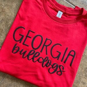 Georgia Bulldogs Puff Vinyl Tshirt